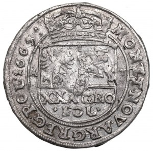 Jean II Casimir, Tymf 1665, Bydgoszcz - non décrit KRZYZYKI