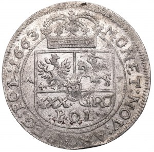 John II Casimir, 30 groschen 1663, Cracow