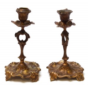 Poland, Henneberg Brothers set of candlesticks