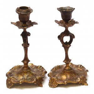 Poland, Henneberg Brothers set of candlesticks