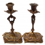 Poland, Henneberg Brothers set of candlesticks