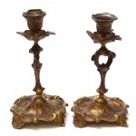 Poland, Henneberg Brothers set of candlesticks