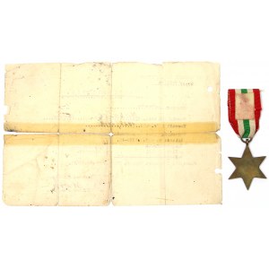 PSZnZ, Der Italien-Stern mit Urkunde der 6. Lvov-Infanterie-Brigade