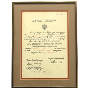 II RP, Patent of officers corps of artillery officers