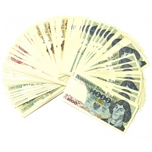 PRL, Set of 20-1,000 zlotys (150 copies)