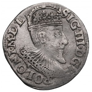 Sigismund III Vasa, Trojak 1595, Olkusz - undatiertes Datum Stempel