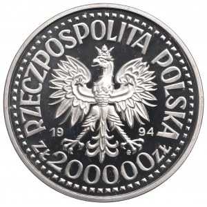 III RP, 200 000 PLN 1994 - Žigmund I. Starý - busta