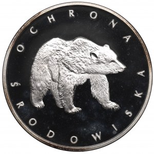PRL, 100 złotych 1983 Ochrona Środowiska - Niedźwiedź
