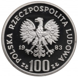 PRL, 100 Zloty 1983 Umweltschutz - Bär