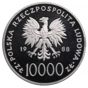 Polnische Volksrepublik, 10.000 Zloty 1988 Johannes Paul II.