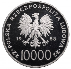 Polská lidová republika, 10 000 zlotých 1988 Jan Pavel II.