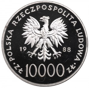 People's Republic of Poland, 10,000 zloty 1988 John Paul II, 