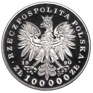 Tretia republika, 100 000 PLN 1990 Kosciuszko - malý triptych