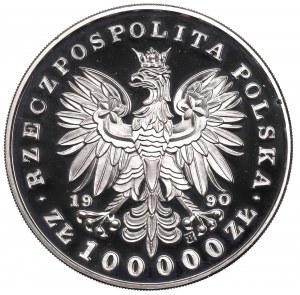 III RP, 100.000 złotych 1990 Kościuszko - mały tryptyk