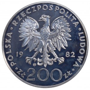PRL, 200 zloty 1982 Jean-Paul II - Valcambi