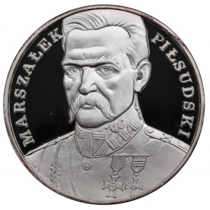 Dritte Republik, 200.000 PLN 1990 Pilsudski Großes Triptychon