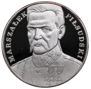 Dritte Republik, 200.000 PLN 1990 Pilsudski Großes Triptychon