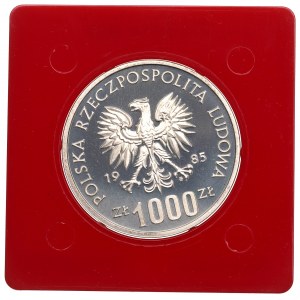 Volksrepublik Polen, 1.000 Zloty 1985 UN - Trial Silber