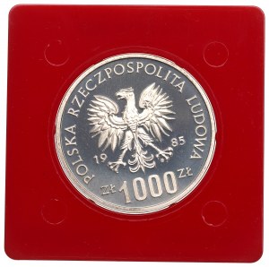 Repubblica Popolare di Polonia, 1.000 zloty 1985 ONU - Argento di prova