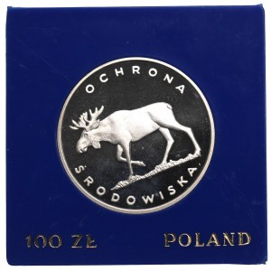 Poľská ľudová republika, 100 zlotých 1978 Ochrana životného prostredia - Los