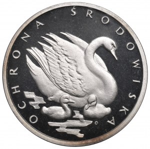 Volksrepublik Polen, 500 Zloty 1984 Umweltschutz - Schwan