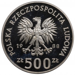 PRL, 500 złotych 1988 - Jadwiga