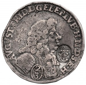 Niemcy, Lubeka, 2/3 talara 1678 - kontrmarka Frankonii