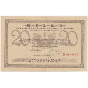 II RP, 20 polnische Mark 1919 E