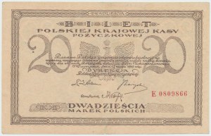 II RP, 20 polnische Mark 1919 E