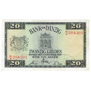 Danzig , 20 Gulden 1937 - K/A