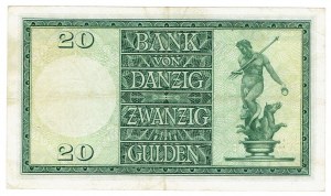 Danzig, 20 florins 1937 - K/A