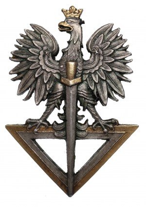 II RP, insigne du cercle des étudiants soldats de l'université de technologie de Varsovie - argent Gontarczyk
