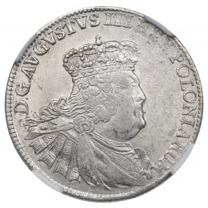 August III Sas, Ort 1756, Lipsko - ex Pączkowski NGC MS61