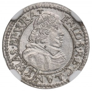 Schlesien, Herzogtum Nysa der Bischöfe von Wrocław, 1 krajcar 1681 - NGC MS66