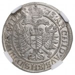 Schlesien unter habsburgischer Herrschaft, Leopold I., 6 Krajcars 1673, Wrocław - NGC MS66