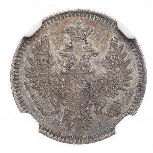 Rosja, Mikołaj I, 5 kopiejek 1854 HI - NGC MS62