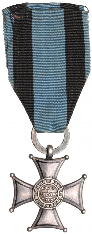 PRL, Krzyż srebrny Orderu wojennego Virtuti Militari z nadaniem - Moskwa