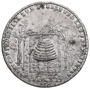 Poniatowski, Medaglia per commemorare il rapimento del re 1771. - copia galvanica, punzone della collezione Czapski