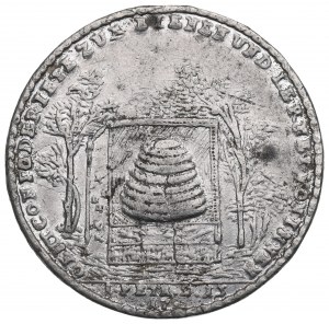 Poniatowski, médaille commémorant l'enlèvement du roi 1771. - copie galvanique, poinçon de la collection Czapski
