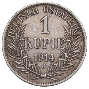 German East Africa, 1 rupee 1914 J