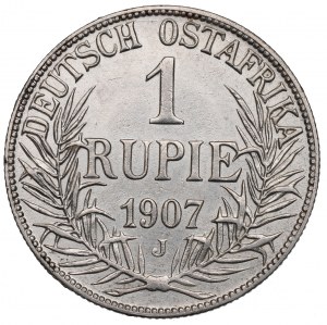 German East Africa, 1 rupee 1907 J