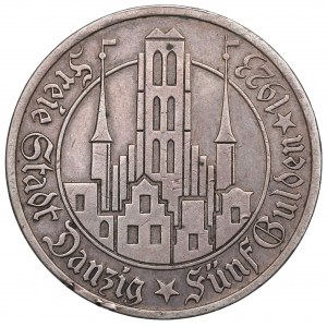 Svobodné město Gdaňsk, 5 guldenů 1923
