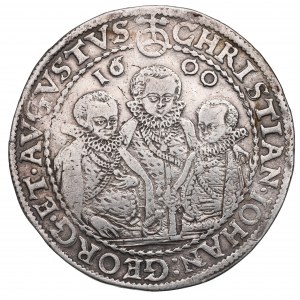 Allemagne, Saxe, Krystian II, Jean-Georges Ier, Auguste, Thaler 1600