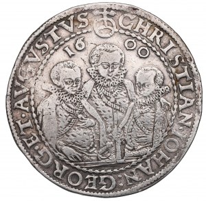 Deutschland, Sachsen, Krystian II., Johann Georg I., Augustus, Taler 1600