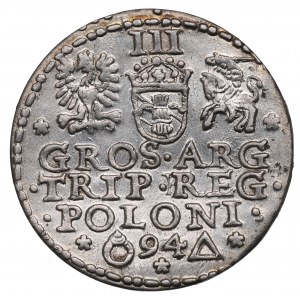 Sigismund III Vasa, 3 groschen 1594, Marienburg