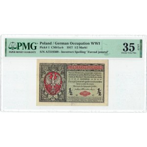 GG, 1/2 mkp 1916 A General - PMG 35 EPQ