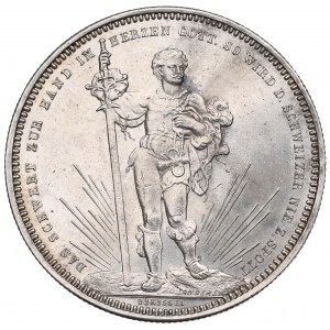 Švýcarsko, 5 franků 1879 - střelecký festival Basilej