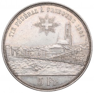 Switzerland, 5 francs 1881