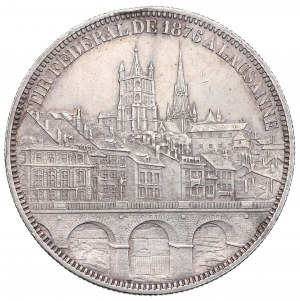 Suisse, 5 Francs 1876 - Festival de tir de Lausanne