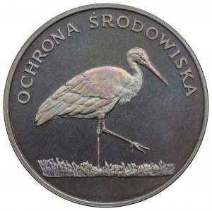 People's Republic of Poland, 100 gold 1982 Environmental Protection - Stork